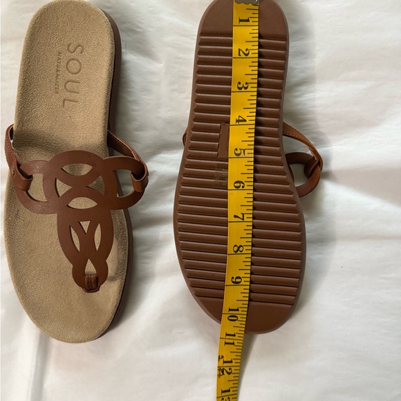 Naturalizer Brown Cutout Sandals - Picture 7 of 8